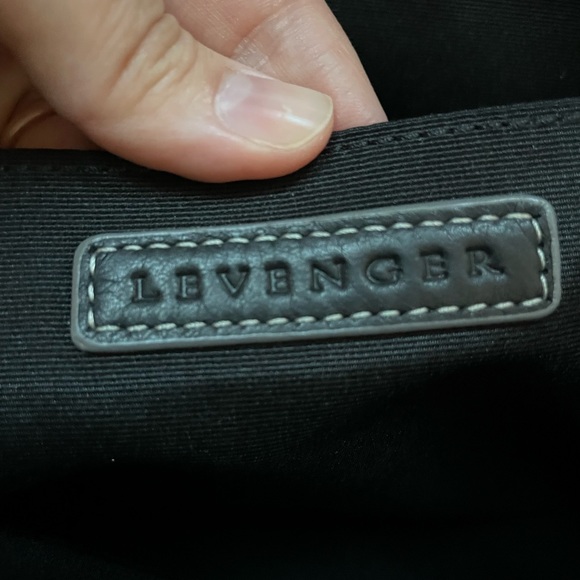Levenger Tech Black Leather Backpack Like New main image 5